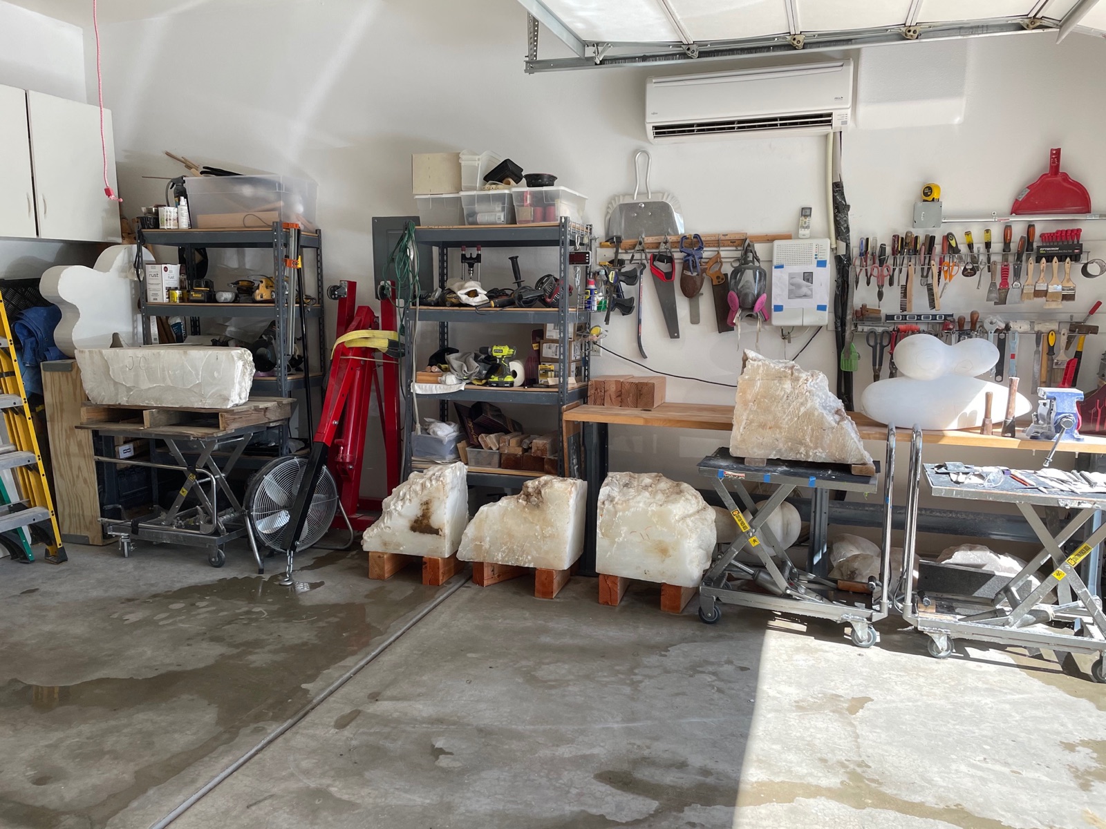 Studio and process photograph